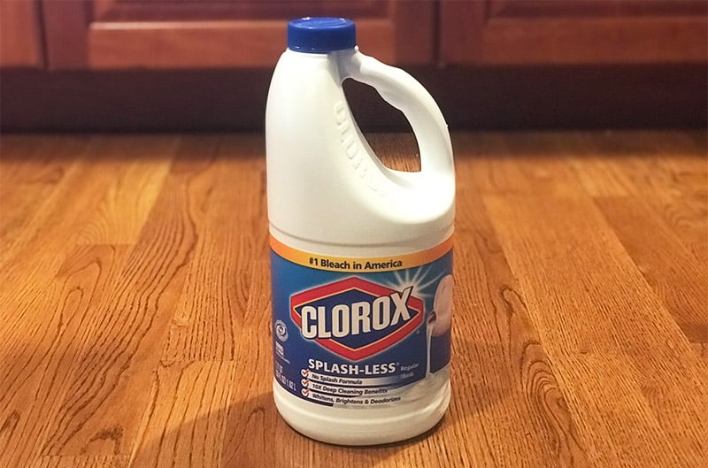 Remove Black Stains with a Bleach Solution