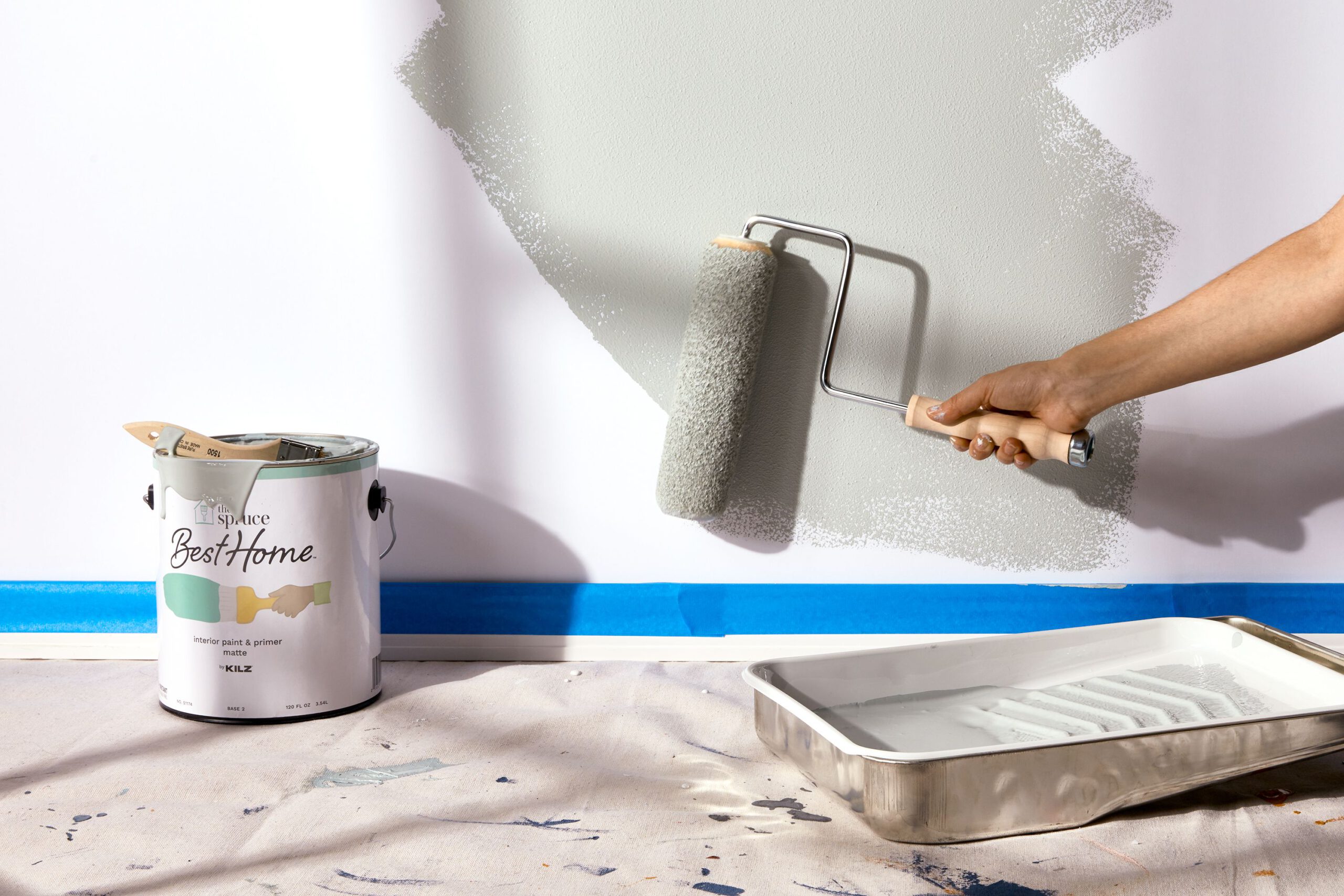 Apply the Paint Using a Spray Roll