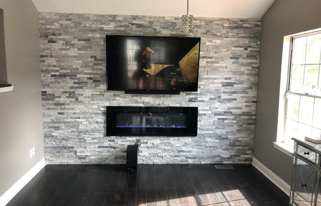 Mounting a TV on a Stone Fireplace
